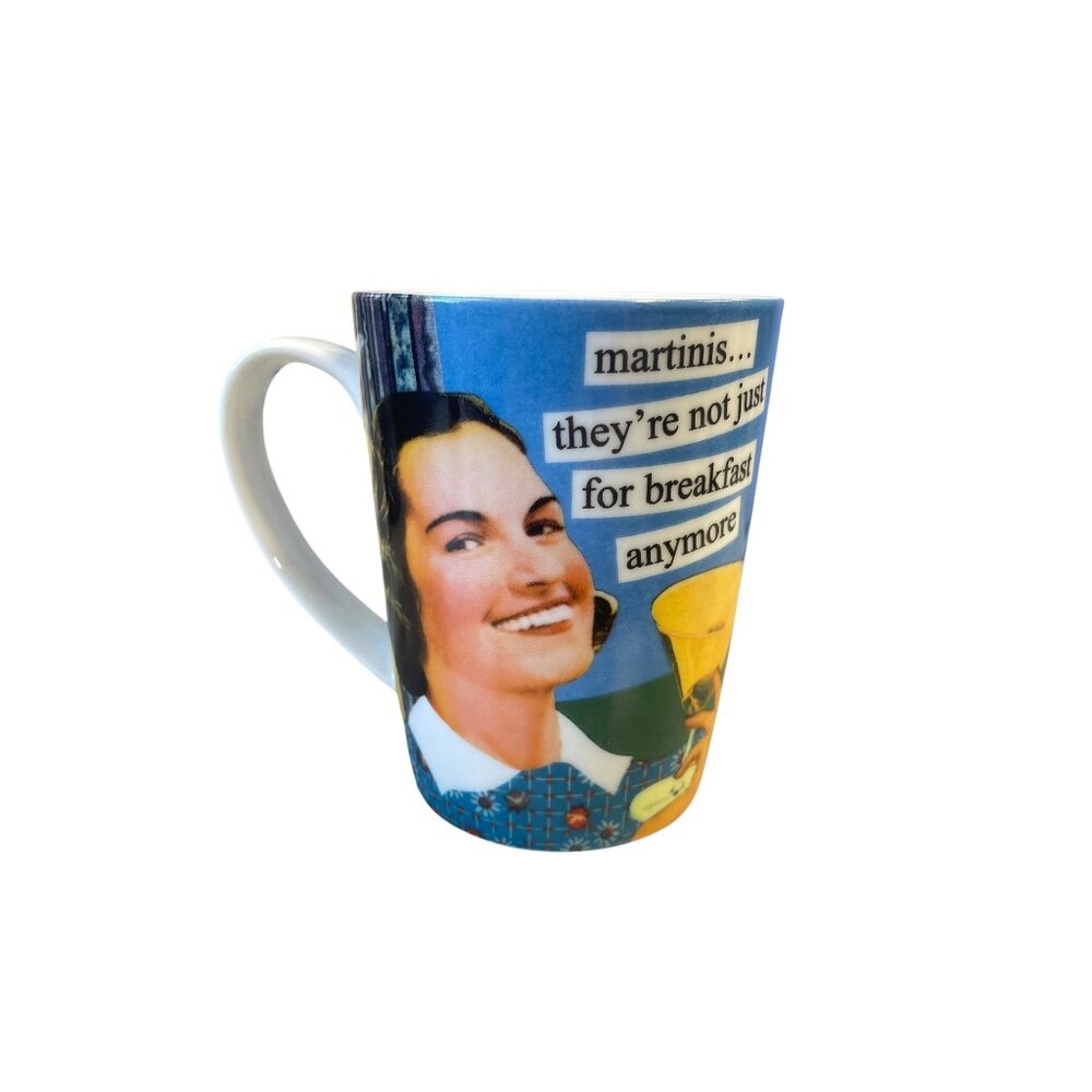 Anne Taintor PPD "Martinis Not Just For Breakfast Anymore" Porcelain Coffee Mug